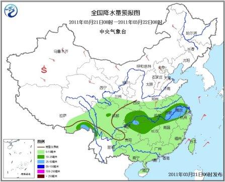 冷空气影响中东部最高降温12℃南方持续阴雨