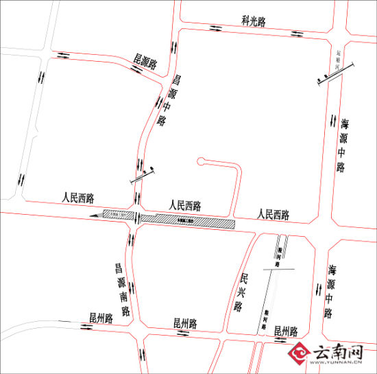 交通疏导示意图