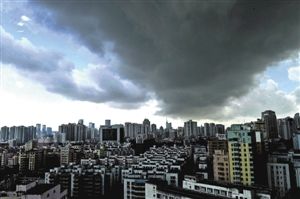 深圳空气质量昨下午突然变差