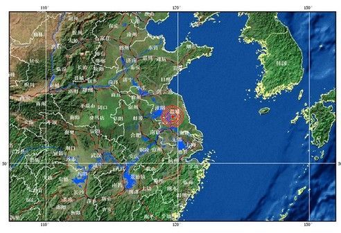 地震方位图.(图片据中国地震台网)