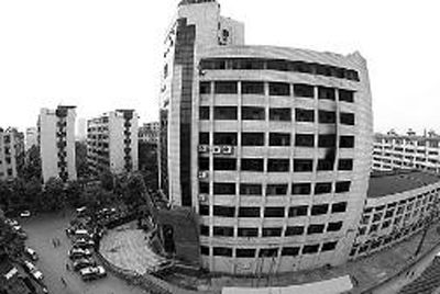 事发所在地邵阳市自来水公司清泉大厦6楼(资料照片)