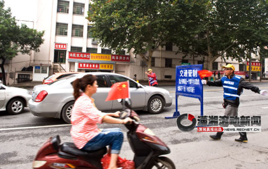 [无车日]长沙市区部分车辆走封闭路段 交通压力