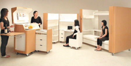 折叠家具:皮箱变卧室