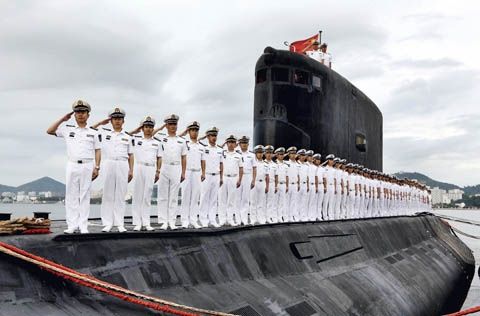 中国海军南海舰队某潜艇支队372潜艇官兵