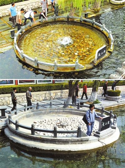 山东旱情持续章丘泉群停喷