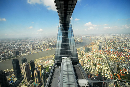 组图：上海第一高楼环球金融中心将正式迎客