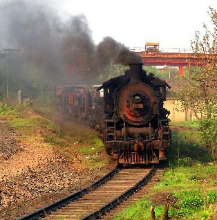 图文:江西新余告别蒸汽机车