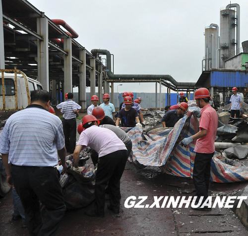 贵州兴义一家化工厂爆炸致5人死亡(组图)