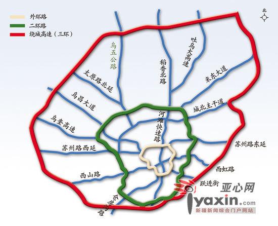 新疆乌鲁木齐市东二环、三环建设4月启动(图)