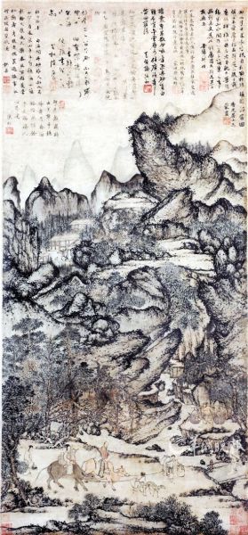 元代画家王蒙作品将参加拍卖估价达两亿(图)