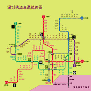 深圳轨道交通线路图