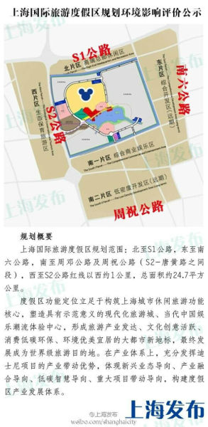 上海国际旅游度假区环评公示 总面积约24.7平