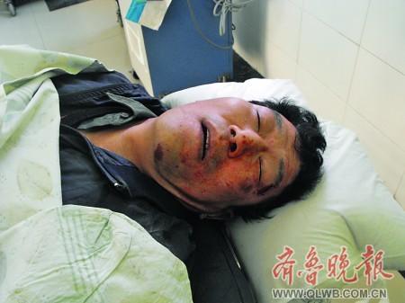 不幸身亡的中年男子.   尉伟摄