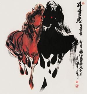 北京中国画研究会会长国家一级美术师当代著名画马大师阎飞鸿作品选