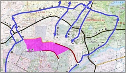 沈阳市东一二环高架桥二期工程16日施工