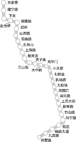 南京地铁5号线站点初定 将军路至方家营设29站