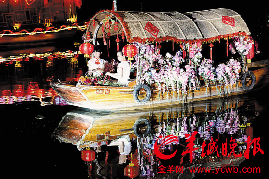 广州首届水上花市开市大吉 穿越千年重回原点