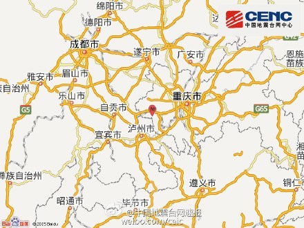 重庆市永川区发生3.0级地震 震源深度10千米