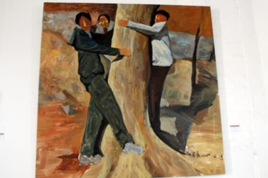 "童年"侯品全个人油画展在京开幕