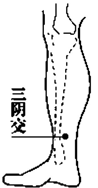 按摩穴位三阴交延缓衰老防治妇科疾病