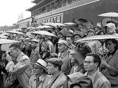 1956年国庆阅兵:唯一一次雨中大阅兵