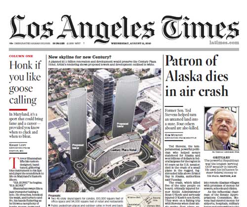 洛杉矶时报:美国前参议员坠机身亡