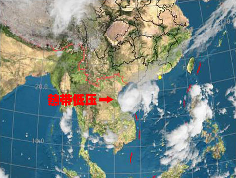 10月14日8时热带低压云图_天气预报