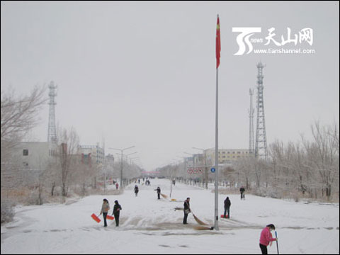 新疆新湖农场百万亩植被盖被度冬_天气预报