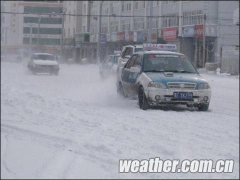 内蒙古呼伦贝尔地区出现大雪天气(组图)_天气