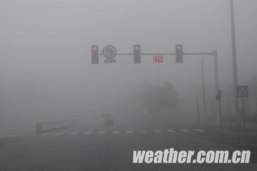 湖南79县市大雾弥漫 长沙机场航班延误