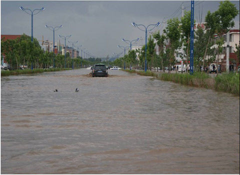 内蒙古锡林郭勒遭强降水袭击 未来两天需防强