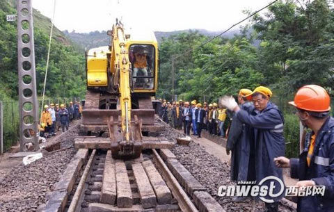 导致陕西水害严重 影响客车50列|铁路局|西安|陕