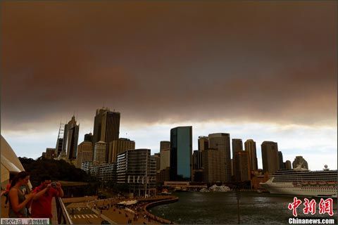 澳新南威尔士州爆发山火 悉尼被烟霾笼罩|悉尼
