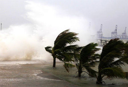 台风的到来虽然能给大部分地区带来充足的雨水以缓解旱情,但是它危害