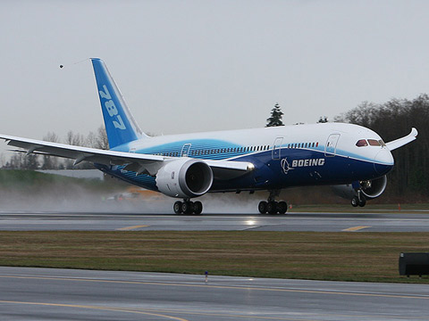 视频:波音787梦想客机首次试飞