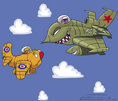 丹麦战斗机紧急拦截俄罗斯轰炸机(组图)