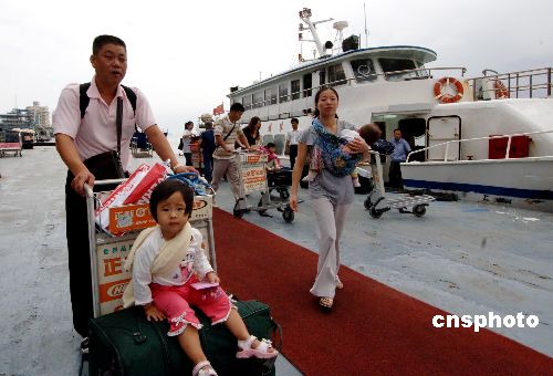 厦金航线开通七周年运送出入境旅客244万多人
