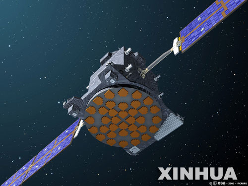 资料图片:这是欧洲宇航局公布的"伽利略"卫星导航系统试验卫星在