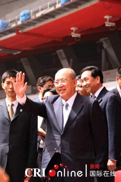 中国国民党主席吴伯雄参观