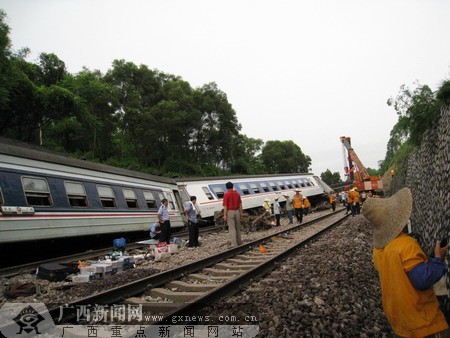 火车脱轨事件后续:陆川至玉林二场上行线恢复通车