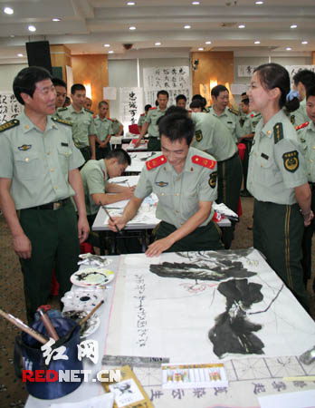 湖南消防举行青春如画书法绘画摄影比赛(图
