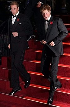 威廉与哈里王子出席(组图)