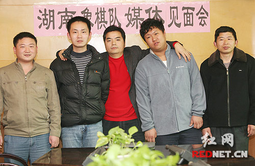 (从左至右:谢业枧,倪敏,文竹,孟辰,程进超)红网长沙2月24日讯(记者 汤