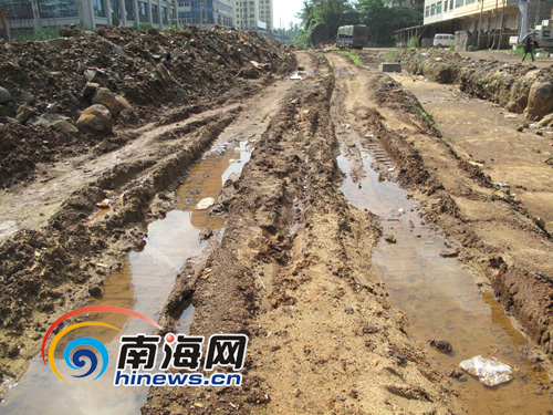 海口府城中山南路延长线12月有望复工[组图]