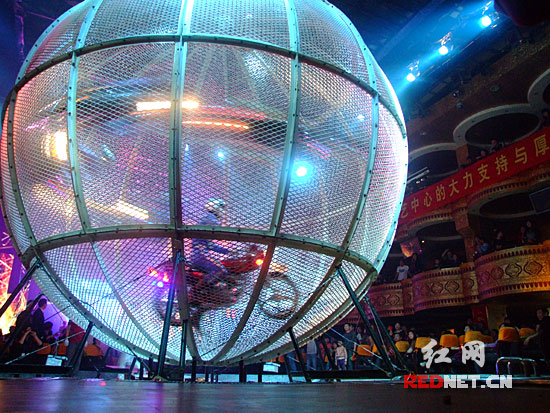 世界记录飞车表演来到长沙 0.04秒误差就会车毁人亡