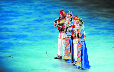 世博园里上演和谐欢歌