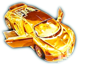 7公斤黄金钻石打造世界最贵玩具车模