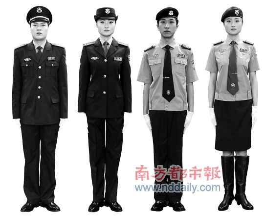 保安换新制服 肩章可辨职级_新闻中心_新浪网