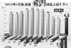 1月CPI同比上涨4.5% 受春节等因素影响食品价