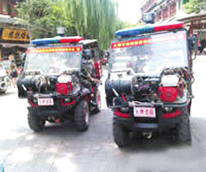 最酷消防车惊现大理 网友直呼被震得体无完肤